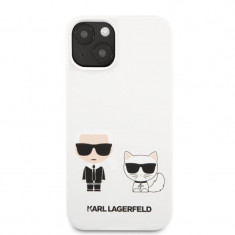 Husa Cover Karl Lagerfeld Choupette Liquid Silicone pentru iPhone 13 White foto