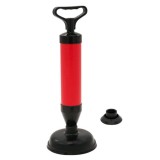 Ventuza din plastic pentru desfundat, Rosu, 37 cm