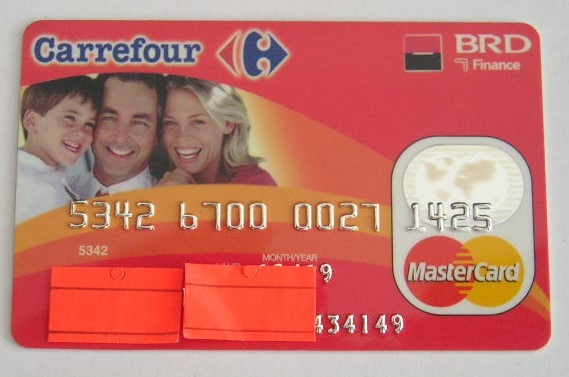 B12 5 - Card bancar foarte vechi - piesa de colectie