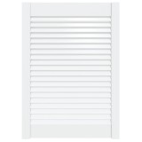Usa de dulap design lambriu, alb, 69x49,4 cm, lemn masiv pin