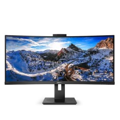 Monitor Second Hand, PHILIPS Brilliance 346P1C, LED Curbat Ultrawide, Diagonala 34 inch, Webcam, Frameless, Rezolutie 3440x1440, Rata refresh 100 Hz,