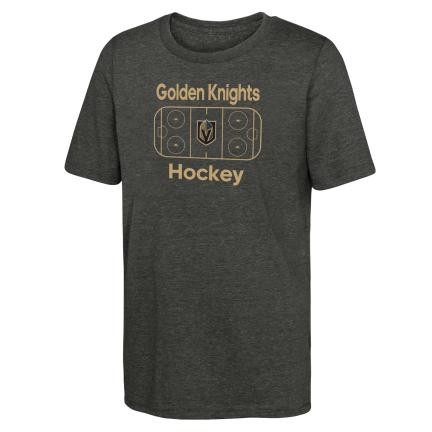 Vegas Golden Knights tricou de copii Goal Tender Ss Triblend - Dětsk&eacute; M (9 - 11 let)
