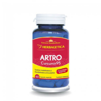 Artro Curcumin 95, 60cps, Herbagetica foto