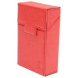 Husa rosie din piele pentru pachet de tigari P22 Breckner Germany