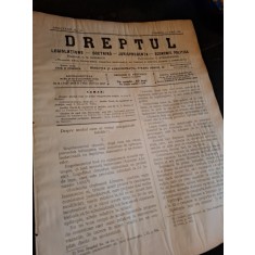 Dreptul, Revista de legislatiune, doctrina, jurisprudenta, economie politica, Anul XXXIV Nr.48 1905 - C.G.Dissescu, V.Athanasovici, Paul Negulescu, Al