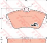 Set placute frana,frana disc VW TRANSPORTER IV caroserie (70XA) (1990 - 2003) TRW GDB1092