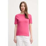 United Colors of Benetton tricou culoarea roz, 3FJHD109K
