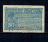Romania 1917 - 50 bani, Banca Generala Romana, circulata