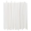 Set 100 paie, flippy, din hartie, 20 cm, model uni, alb