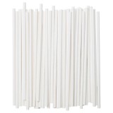 Set 100 paie, flippy, din hartie, 20 cm, model uni, alb
