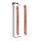Dildo dublu din material moale si flexibil Realistic Ultra Double Dildo 45cm