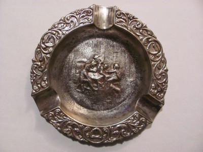 CY - Scrumiera mai veche nichel / nichelata foto