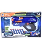 Pistol Albastru cu Bombe de Apă și Săgeți Multi