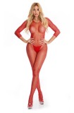 Bodystocking Risque Crotchless, Rosu, M/L