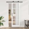 VidaXL Ușa glisantă Manual ORKDAL Alb 78 x 232 cm Lemn și metal