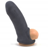 Prelungitor Penis TPE Extra Soft Negru Passion Labs