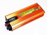 Invertor Auto 12V 220V 2000W UKC, Protectie Suprasarcina, Scurtcircuit, Supraincalzire, Aliaj Aluminiu