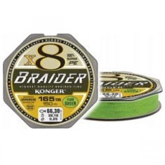 Fir Textil Konger Braider X8 Green Fluo 0.10mm, 10.7kg, 150m foto