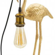Lampa de masa Flamingo, Mauro Ferretti, 1 x E27, 40W, 13x11.5x39.5 cm, auriu