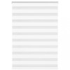 Jaluzea tip zebra alb lățime țesătură 100,9 cm poliester