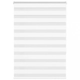vidaXL Jaluzea tip zebra alb lățime țesătură 100,9 cm poliester