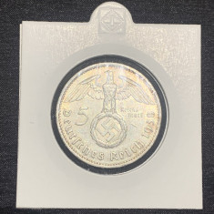 Moneda argint 5 reichsmark 1938A