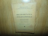 Teza de Doctorat in Drept -Solidaritatea Internationala anul 1933