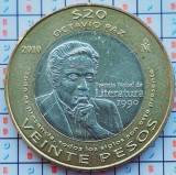 Mexic 20 Pesos (Octavio Paz) 2010 UNC - km 943 - A034, America de Nord