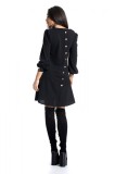 D558-1 Rochie cu decolteu rotund la baza gatului