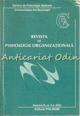 Revista De Psihologie Organizationala Nr: 3-4 - Centrul De Psihologie foto