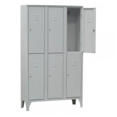VESTIAR METALIC CU PICIOARE SI 6 USI 116/06S, 900x500x1800 mm (LxlxH), Italia