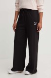 Puma pantaloni de trening culoarea negru, cu imprimeu 624268