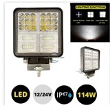 LED Lumini de lucru 12V 24V 114W 7000lm pentru Camion tractor Suv 4x4 Combo