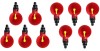 Set 10 dozatoare adapatoare apa pentru pasari, Plastic, Automat, Rosu, MyStyle&reg;