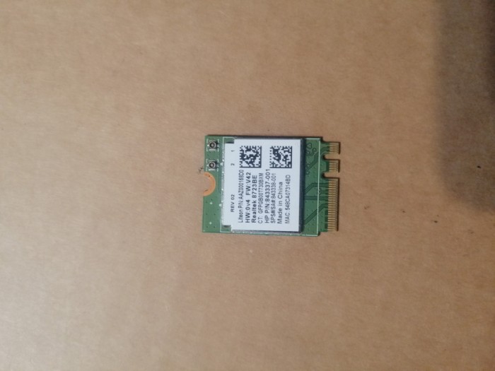 placa wifi HP Pavilion 17-X091NG 17-X114DX X101NR Realtek 8723be 843338-001 M.2
