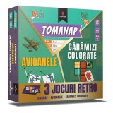 Set 3 jocuri, Tomanap, Avioanele, Caramizi colorate, Tiki-Tan