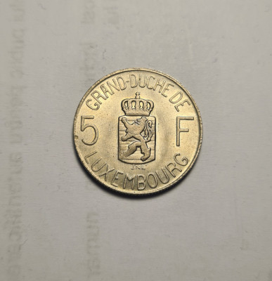 Luxemburg Luxembourg 5 Franci Francs 1962 UNC foto