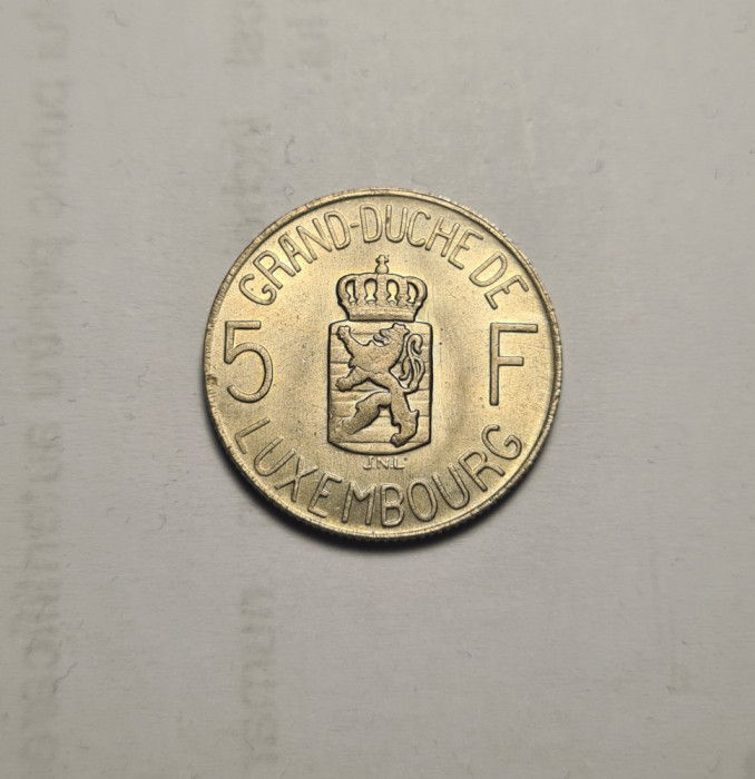 Luxemburg Luxembourg 5 Franci Francs 1962 UNC