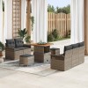 VidaXL Set de canapele pentru grădină 8 pcs Gri 80 x 80 x 71 cm 3364028