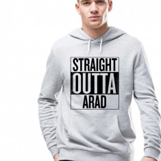 Hanorac Barbati Gri - Straight Outta Arad - S