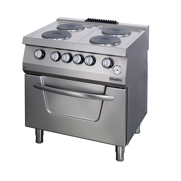 Masina de gatit electrica-4 plite rotunde si cuptor-80x70cm