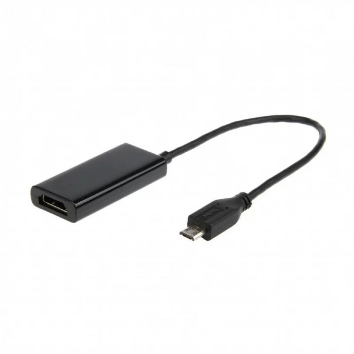 CABLU video GEMBIRD adaptor Micro-USB (T) la HDMI (M) 16cm rezolutie maxima Full HD (1920 x 1080) la 60Hz conecteaza smartphone Samsung cu mufa 11-pin
