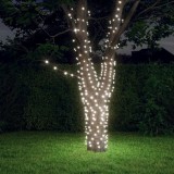 Lumini solare feerice 2 buc.x200 LED alb rece interior/exterior GartenMobel Dekor, vidaXL