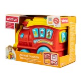 Winfun Trenulet Interactiv cu Sunete, Lumini si Melodii - Jucarie Educativa pentru Copii