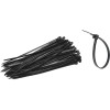 Coliere din plastic, negre, 4 x 250 mm, 100 buc / set