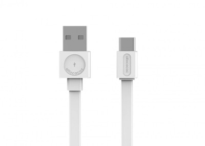 Cablu USB 2.0 - USB Type C 1.5m alb Allocacoc foto