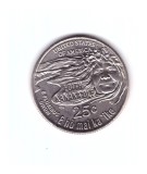 Moneda SUA 25 centi/quarter dollar 2023 D Edith Kanakaʻole, stare foarte buna, cu luciu
