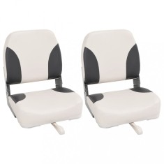 vidaXL Scaune pliabile pentru barcă 2 buc. cu spătar &icirc;nalt 41x36x48 cm