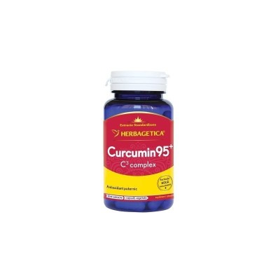 Curcumin&amp;#039;95+ c3 complex 60cps herbagetica foto
