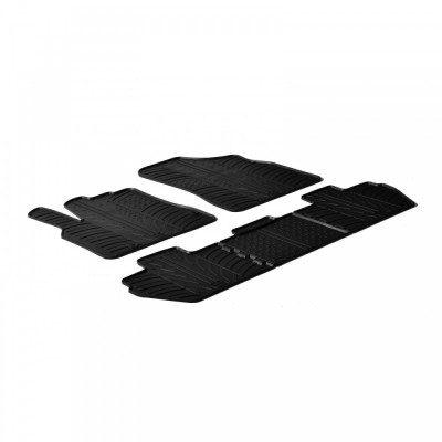 Set covorase auto din cauciuc Citroen Berlingo 09.2018-, Opel Combo E 09.2018-, Peugeot Rifter 09.2018-, (Passenger, fara scaun pasager mobil), Negru foto